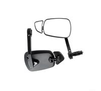 Ensemble de rétroviseurs pour extrémités de guidon de vélo avec réglage de l'orientation à 360 degrés et construction fiable en matériau ABS (paire)