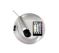 Ensemble de revêtement ciel étoilé, Éclairage optique de voiture Smart 12vd 6w Fiber Light Engine, Câble de commande Effet étoilé Plafonnier Lumières Lampe LED Signal(100pcs 0.75mm 2M)