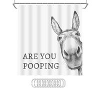 Ensemble de rideaux de douche - Drap de bain en polyester 182,9 x 182,9 cm, panneau de salle de bain imperméable, écran décoratif de vacances | Couverture de fenêtre de toilettes rustique pour Noël, h