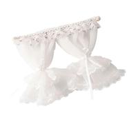 Ensemble de rideaux en dentelle sensibles pour maisons de modélisme Cravates personnalisables et accessoires de photographie de sélection bleue Dollhouses Rideaux en dentelle Grafings