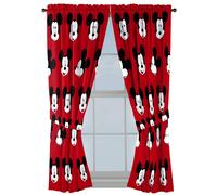 Ensemble de rideaux Jay Franco Disney Mickey Mouse Cute Faces 63 pouces, 4 pi ces - Belle d coration de chambre et installation facile - Rideaux