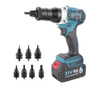 Ensemble de rivets électriques sans fil - Riveteuse automatique portable pour écrous M3 M4 M5 M6 M8 M10 M12