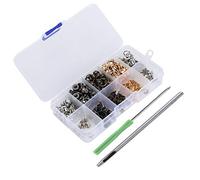 Ensemble de rivets en laiton à joint torique, accessoires de décoration pour bricolage, kit de clous métalliques pour vêtements, nail art, vis en laiton