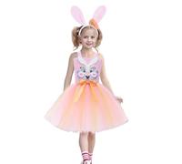 Ensemble de Robes pour Fille élégantes et Belles Tenues décontractées pour Enfants bébé Fille Princesse Pageant Robe Manches Mignonnes Lapin fête Cosplay Tutu Robes avec Filles de Mariage et F410