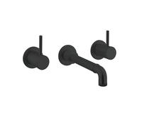 Ensemble de robinet Crosswater MPRO INDUSTRIAL - encastrable - 3 trous - bec de 20 cm - sans bonde - noir mat PRI130WNM