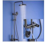 Ensemble de robinet de douche avec disqueur numérique LED Système de douche murale Murlé Pluie de douche de pluie Cormide 10 pouces Casse de douche de pluie avec bouchon de baignoire, douche à main,