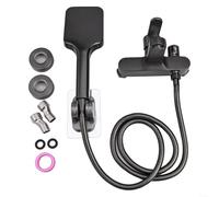 Ensemble de robinet de douche mural pour salle de bain avec mitigeur à main pour baignoire en laiton chromé pour projet de rénovation de la maison en métal (ensemble de douche de robinet)