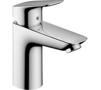 Ensemble de robinet Hansgrohe Logis lowflow 100 avec bonde chrome 71104000