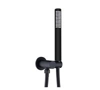 Ensemble de robinets de douche noir mat, mélangeur de douche de salle de bains encastré au mur dissimulé, pomme de douche à main en laiton noir (Couleur : Douchette à main uniquement) Beauty Comes
