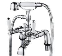 Ensemble de robinetterie de baignoire traditionnelle de Luckyhome, ensemble de baignoire victorienne avec douchette à main