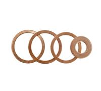 Ensemble de rondelles plates en cuivre pur, joint torique en métal massif, joint de bouchon de carter d'huile, couvercle de soupape, joint M5 M6 M8 M10 M12 M14 M16 M20(M5-M20 (70Pcs))