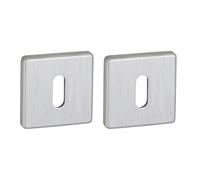 Ensemble De Roséces Carrées Zibel/grid, 50x50mm, Trou De hromé sétiné - Thirard