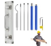 Ensemble de rotation en bois avec pointe en carbure, outils de tour en bois, Tour 8 pièces Rapide et finition Outil vide, Accessoires de poignée en d'aluminium interchangeables pour projet