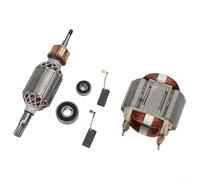 Ensemble de rotor de stator en métal avec roulements à balais de carbone pour pièces de moteur électrique HR4001C HR4011C Kit de réparation d'armature de rechange pour outils électriques Pièces de