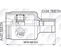 Ensemble De Rotule Intérieure Mercedes S Classe 4 MATIC 02-05 NEUF