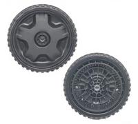 Ensemble de roue avant de 20,3 cm compatible avec Troy-bilt, Craftsman, et pour les tondeuses à gazon Cadet, 634-05039 pièces de rechange pour assemblage de roue motrice (2 pièces)
