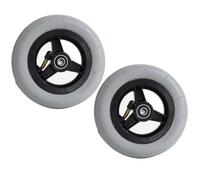 Ensemble de Roue avant de Fauteuil Roulant de 6 pouces,Petite Roue, Remplacement de Roue Pneumatique 6 × 1 ¼, Pièces de Rechange Manuelles pour Fauteuil Roulant, 2 Pièces