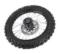 Ensemble de Roues Avant de Vélo de 14 Pouces de 14 Pouces Amélioration des Performances Premium Compatible avec 125 140 150 Pit Dirt Bike Front Rims 60/100-14 2,5-14 Pneu