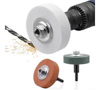 Ensemble de roues de polissage en céramique de 7,6 cm avec alésage de 10 mm pour meuleuses d'établi et perceuses manuelles dans les applications de travail du métal (gris)