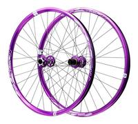 Ensemble de roues de vélo de montagne Boost à essieu traversant 15 x 110 et 12 x 148, jantes 26/27,5/29", 7-12 vitesses, frein à disque avant et arrière, légères et durables violet ~ B 73,7 cm