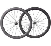 Ensemble De Roues De Vélo De Route En Fibre De Carbone 700C, Jantes De 38/45/50 Mm, Axe Traversant, Moyeux De Frein À Disque Center-Lock, Compatible Avec Les Cassettes 7/8/9/10/11/12 Vitesses,38mm