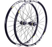 Ensemble De Roues VTT 26/27,5/29 Pouces, Jante en Alliage Double Couche, Roulement Étanche, Moyeu en Carbone pour Cassette 8-11 Vitesses, Frein À Disque,Noir,26inch