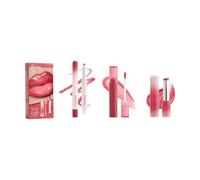 Ensemble de rouge à lèvres brillant à lèvres liquide longue durée avec une pigmentation élevée et un port confortable pour le petit maquillage de jour
