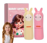 Ensemble de rouge à lèvres cosmétique pour - 2 pièces de rouge à lèvres lavable, maquillage et sûr pour les filles, véritable expérience cosmétique, formule non toxique, jeu créatif co