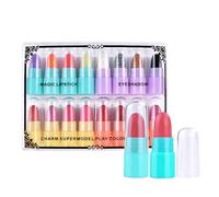 Ensemble de rouge à lèvres de taille de voyage - 16pcs pack cadeau de rouge à lèvres | Collection de rouge à lèvres compacte pour les femmes | Couleurs de lèvres mates et brillantes portables