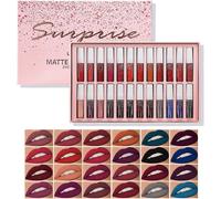 Ensemble De Rouge À Lèvres Mat 24 Couleurs Nude Hydratant Rouge À Lèvres Lisse Longue Durée Étanche Rouge À Lèvres Maquillage Coffret Cadeau