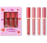 Ensemble De Rouge À Lèvres Mat Interookie Velvet,Transfrontalier,Naturel,Longue Durée,Ne Se Décolore Pas,Ne Tache Pas(B)