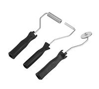 Ensemble de Rouleau de Fibre de Verre, Poignée de Plastification de Rouleau de Bulle de Fibre de Verre d'Alliage d'Aluminium(3pcs / set)