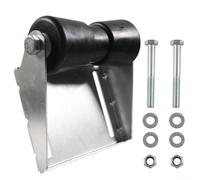 Ensemble de rouleau de quille de remorque de bateau de 12,7 cm avec support en acier galvanisé | Kit de support en caoutchouc robuste pour petits yachts et navires commerciaux | Lancement fluide