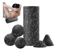 Ensemble de rouleau en mousse - 14.5x6 Pouces Massage Kit Dos | Gym Roue Tissu Profond Antidérapant - Pour Adultes Pilates Yoga Voyage Hôtel Studio Accueil Entraînement