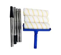 Ensemble de rouleaux de couleur | Outil de peinture professionnel avec tige de traction | Renouvellement pratique et bricolage pour meubles, design mural, décoration de chambre, travail de plafond et