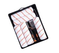 Ensemble de rouleaux de peinture avec poignée avec 5 rouleaux et plateau, outil efficace, facile à utiliser, simple à utiliser pour outil de peinture