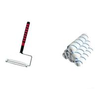 Ensemble de rouleaux de peinture de 22,9 cm avec rallonge réglable en aluminium pour murs, plafonds, manches à poils moyens, finition lisse, portée de 61 cm (C)
