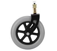 Ensemble de rouleaux en fauteuil roulant avant Univerl PU Hub Solid Spring Absorbeur Roue 10 x 2 pouces Pièces de remplacement pour véhicules médicaux handicapés âgés Walkers