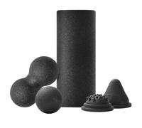 Ensemble de rouleaux en mousse à tissage profond : roue de massage sans glissement, outil de récupération musculaire | Kit d'équipement de thérapie de conditionnement physique compact, accessoire de