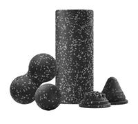 Ensemble de rouleaux en mousse | Kit de rouleaux de massage en mousse pour le dos - Roue antidérapante pour tissus profonds accessoires de gym pour les jambes, les voyages, le fitness, le pilates, la