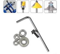 Ensemble de roulements à billes pour fraises de toupie - Pièces de rechange conçues pour s'adapter à plusieurs types de fraises avec rotation fluide et faible friction (12,7 mm)