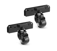 Ensemble De Roulettes Pivotantes À Contrôle Renforcé Déni De Mouvement Fluide Perçage Requis Jeu De Roues Ergonomiques