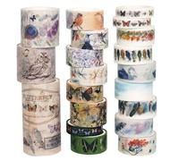 Ensemble De Ruban Adhésif Décoratif Washi - 20 Rouleaux