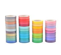 Ensemble de rubans de scrapbooking, 40 rouleaux de rubans de masquage autocollants pour scrapbooking, ruban décoratif pour autocollants de scrapbooking à faire soi-même, ruban de décoration de cadeau