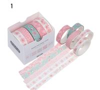 Ensemble De Rubans Washi Imprimés, 5 Pièces/Ensemble, Bande De Masquage, Autocollants Mignons, Fournitures Scolaires, Papeterie Cadeau Présenté Par Kevin & Sasa Crafts