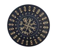 Ensemble De Rune - Symboles Artisanaux En Bois De 25 Pièces, Disques De Divination Mystique | Fournitures Décoratives Avec Inscriptions Immortelles Scénario De Méditation Sur L' Pour La Pratique