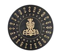 Ensemble de runes en bois - 25 runes avec symboles et guide (français non garanti) | Runes en bois fabriquées à la main pour les outils d' et la divination occulte | Runes de sorcière