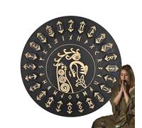Ensemble De Runes En Bois - Runes Divinatoires Artisanales, Outils Ésotériques Spirituels | Set De 25 Pièces Utilisé Pendant Les Pratiques De Méditation Ou Comme Accessoires Décoratifs Dans Les Espace