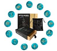 Ensemble de runes - Pierres de divination mystique, outils de guidage spirituel | Collection de symboles païens sacrés, lot de cristaux gravés, accessoire rituel ésotérique pour femmes et hommes