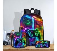 Ensemble de sac à dos de grande capacité de 43,2 cm avec un style 3 en 1 tendance et personnalisé est un style de jeu coloré, magnifiquement conçu et largement applicable, ce qui en fait un choix